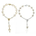 thumbnail image 7 of ZPAQI Religious Bracelet White Rose Imitation Rosary Children Baby Baptism Bracelet, 7 of 7