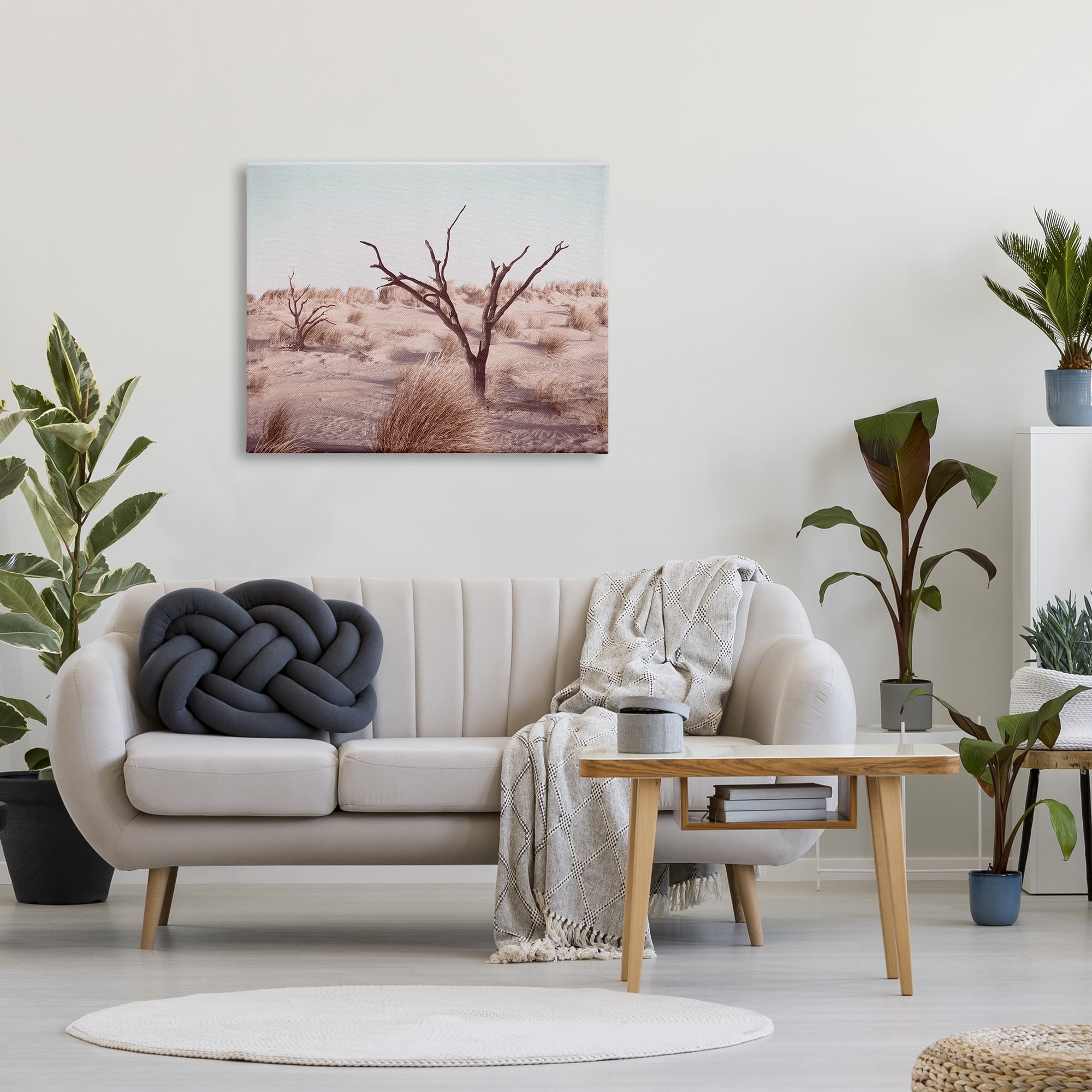 Stupell Industries Southwestern Desert Tree Landscape Soft Muted Brush Nature Photography Gallery Wrapped Canvas Print Wall Art, 30 x 40