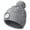 Gray, variant on Unisex LED Beanie with Pom-Pom, USB Rechargeable Twist Knitted Hat with Light, Stocking Cap Stuffers Gifts for Men Women (Black)