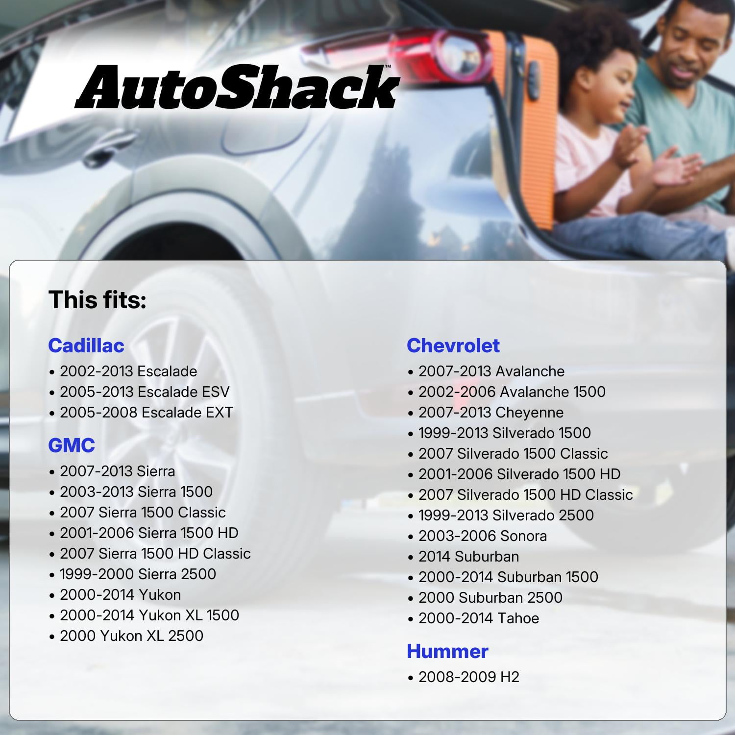 Autoshack Radiator Compatible with Chevrolet & GMC, Silverado 1500 1999-2013 Tahoe 2000-2014 Sierra 1500 2003-2013 Yukon 2000-2014, V6 4.3L V8 4.8L 5.3L 5.7L 6.0L 6.2L, with Transmission Oil Cooler