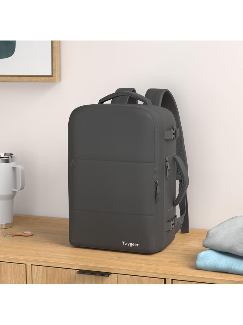 Taygeer Women\'s Elephant-Gray Travel Backpack Carry On 15.6inch Laptop Backpack Taygeer Travel Laptop Backpack for Men Women, Airplane  main image 3