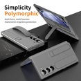 thumbnail image 4 of ELEHOLD Case for Samsung Galaxy Z Fold 5, Shockproof Full Body Hand Strap Case with Stand & Bulit-in Screen Protector,Gray, 4 of 7