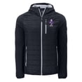 thumbnail image 2 of Men's Cutter & Buck  Black Kansas State Wildcats Vault Rainier Primaloft Eco Full-Zip Hybrid Jacket, 2 of 3