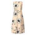 thumbnail image 6 of Ruimatai Women's Summer Casual Dress V-Neck Sleeveless Ruffles Belted Loose Fit Maxi Dress for Vacation and Daily Wear, 6 of 6