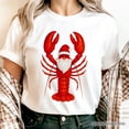 thumbnail image 2 of Santa Claws Lobster T-Shirt, Funny Pun Coastal Christmas Holiday Tee, 2 of 5