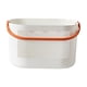 thumbnail image 2 of Cesta de almacenamiento para ducha de baño con asa | Organizador de baño de plástico grueso con drenaje para toallas y artículos de tocador | Cesta multiusos para frutas y ropa sucia de 16 × 15,2 ×, 2 of 9