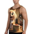 thumbnail image 2 of Picia Cartoon Cooking Cat Printed Men’s Performance Tank, Men's Workout Tank Top Moisture-Wicking Tank Top Muscle tee, Breathable Workout Shirt-XX-Large, 2 of 7