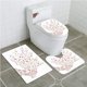 thumbnail image 1 of ABPHQTO Flores de perfil de mujer abstracta Juego de alfombras de baño de 3 piezas Alfombra de baño Alfombra de contorno y tapa de inodoro, 1 of 2