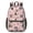 Boston Terrier and, variant on Pug Crown Gingham Blue Pattern 17" School Backpacks for Teens,Waterproof Oxford Fabric,S-Shape Padded Straps for School,Travel,Hiking,Camping