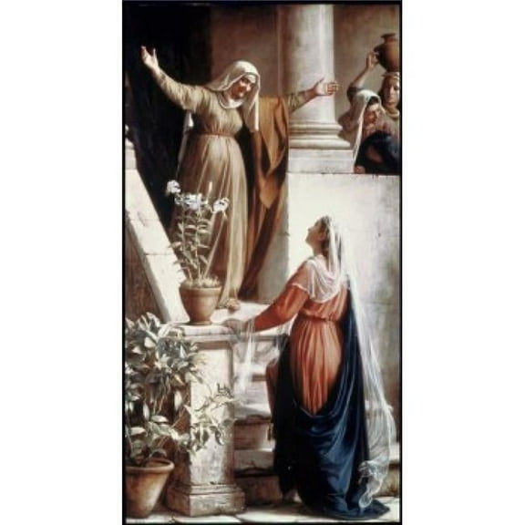 The Visitation Carl Heinrich Bloch - 1834-1890 Danish National History Museum Frederiksborg Castle Denmark Poster Print - 18 x 24