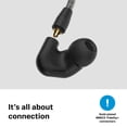 thumbnail image 5 of Sennheiser Consumer Audio IE 200 In-Ear Audiophile Headphones - TrueResponse Transducers for Neutral Sound, Impactful Bass, Detachable Braided Cable with Flexible Ear Hooks - Black, 5 of 5