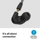 thumbnail image 5 of Sennheiser Consumer Audio IE 200 In-Ear Audiophile Headphones - TrueResponse Transducers for Neutral Sound, Impactful Bass, Detachable Braided Cable with Flexible Ear Hooks - Black, 5 of 5