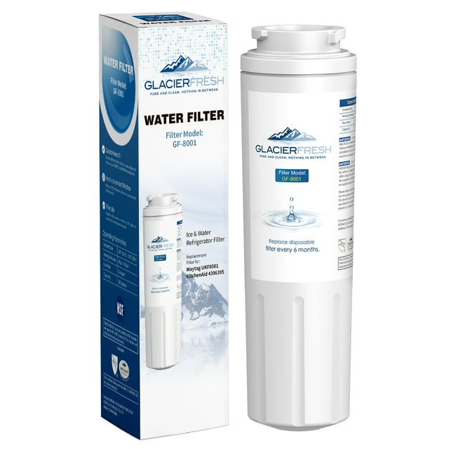 GLACIER FRESH UKF8001 Water Filter Cartridges NSF 42 Certified