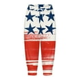 thumbnail image 4 of YDLCAFD Capris For Women Print Pants Bottom High Waist Drawstring Joggers, 4 of 5