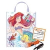 Little Mermaid Princess Ariel Reusable Medium Sized Halloween Trick Treat Candy Loot Bag!! Plus Safety Flashlight & If I'm Lost Sticker!