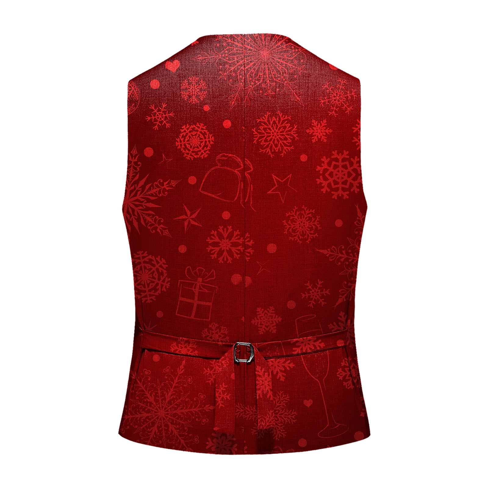 Mens red top christmas vest