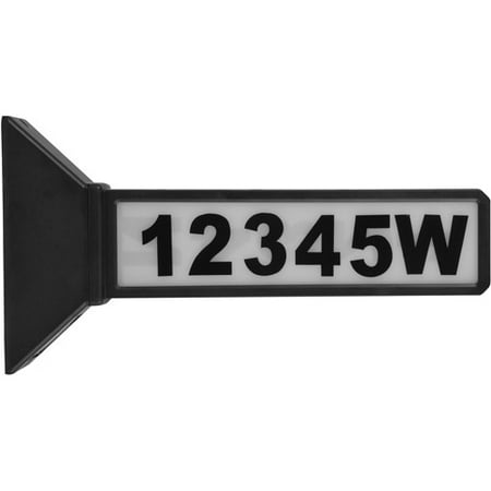 Moonrays 91919 Solar Powered LED Address Sign Light, Black Finish
