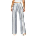 thumbnail image 3 of Cali1850 Women's Casual Linen Pants 32" Inseam Oceanside Drawstring Smocked Waist Lounge Beach Pants with Pockets, 3 of 6