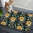 thumbnail image 3 of 2x3 Ft Entryway Area Rug, Yellow Boho Floral Kitchen Rug Runner Washable Floor Mat, Vintage Southwestern Ethnic Tribe Botanical Non Slip Indoor Door Mat Throw Carpet for Bathroom Living Room Bedroom, 3 of 8