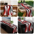 thumbnail image 6 of Red Black Grey Table Runner 120 Inches Long, Moire Modern Artwork Abstract Kitchen Coffee Dining Table Decoration for Home Party Birthday Wedding Home Decor 13x120 Inches, 6 of 8