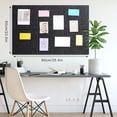 thumbnail image 6 of Hapric Large Cork Board 36" x 24", 6 Pack Black Felt Wall Tiles with 30 Pcs Pushpins for Walls Office, 6 of 7