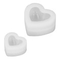 thumbnail image 1 of Molde de resina con forma de corazón, 2 piezas de molde de silicona, molde de silicona con forma de corazón, molde de resina con un rendimiento finamente ajustado, 1 of 14