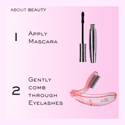 About Beauty Lash Lover Folding Eyelash Comb, 2 Count