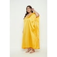 thumbnail image 4 of Oussum Plus Size Embroidered Kaftan Dresses for Women Long Solid Caftan Dress, 4 of 8