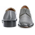 thumbnail image 4 of LIBERTYZENO Mens Genuine Leather Male Oxford Style Lace Up Dress Shoes, Gray, 4 of 5
