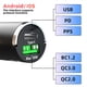 thumbnail image 3 of Scienceny Adaptador de carga rápida Mini USB de Metal, adaptador de carga de teléfono para coche, carga cómoda y eficiente Paneles de instrumentos para automóviles, 3 of 6