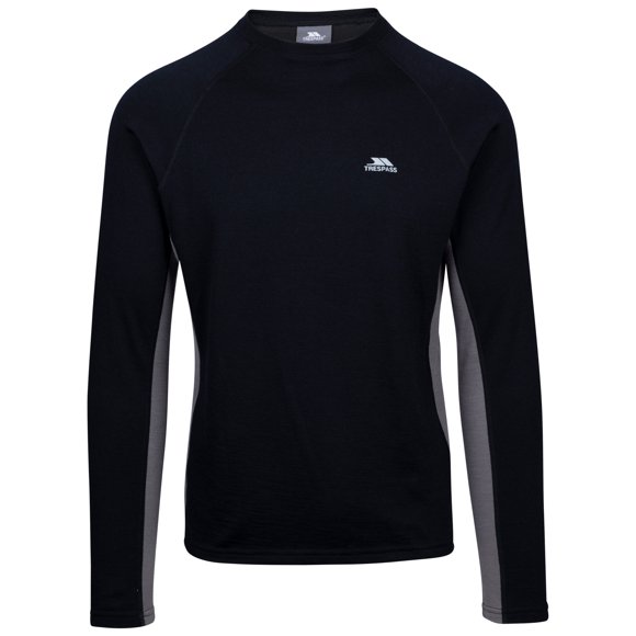 Trespass Adults Merino Wool Base Layer Top Thermal Contrast Panels Ghazi