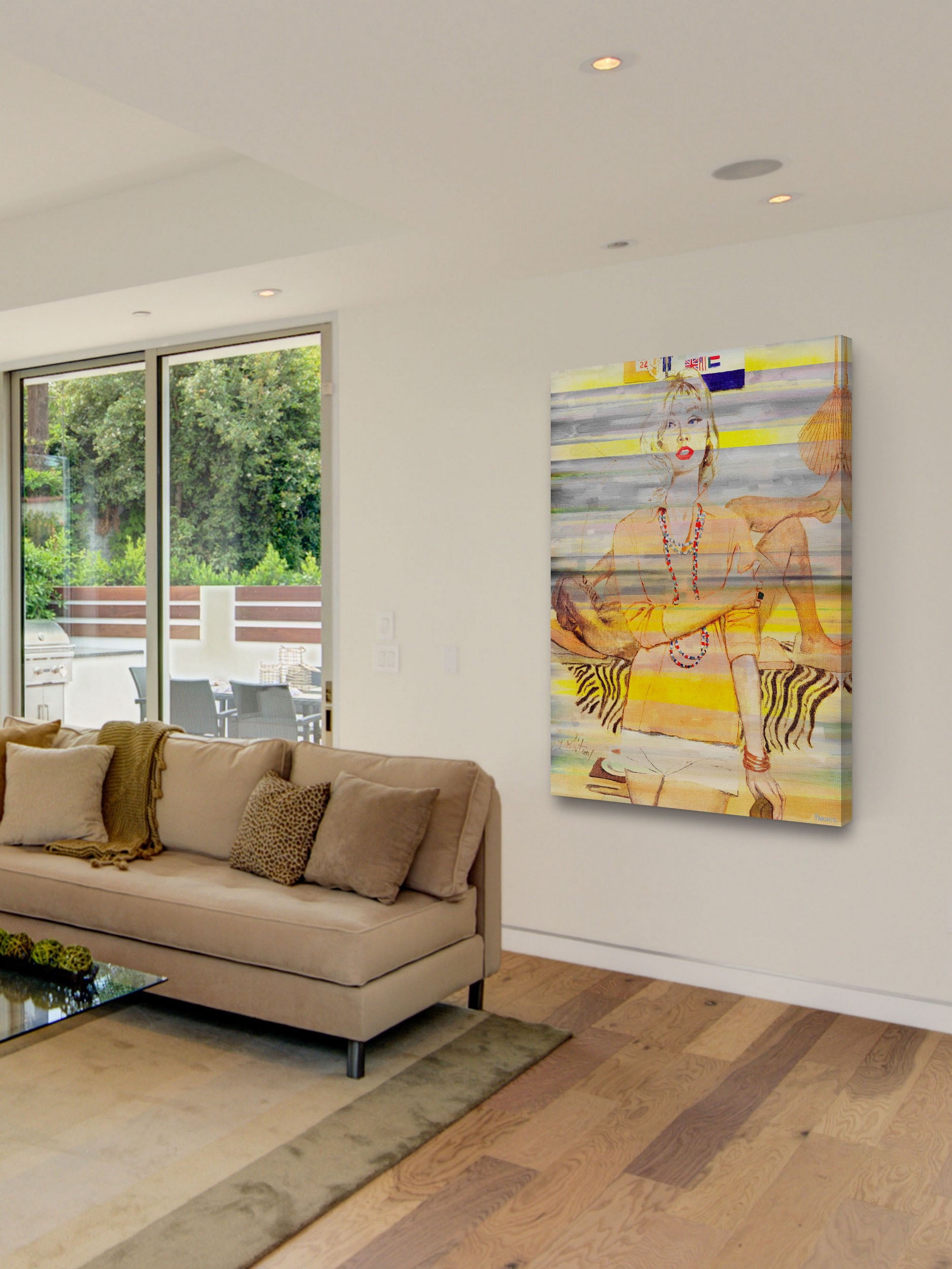 "Casual Flair" Painting Print on Wrapped Canvas