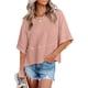 thumbnail image 1 of Camiseta de cuello redondo, top de verano para mujer, top informal de verano con mangas de muñeca 3/4 para mujer, máxima eficiencia, 1 of 6