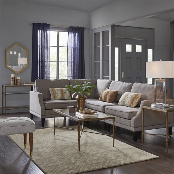 Bronze Metal Frame Rectangle Coffee Table with 5MM Tempered Glass and 44Wx24Dx18.25H" Dimensions