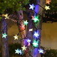 thumbnail image 5 of HESHENG Solar String Lights Star Outdoor 20LED, 8 Modes Solar Powered Fairy Lights, Waterproof Garden Christmas Tree Home Party Holiday Decor, Multicolor, 5 of 10