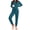 Lake Blue, variant on Fantaslook Womens Pajamas Sets Long Sleeve Top and Pant with Pockets Lounge Wear Set Oufits