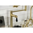 thumbnail image 4 of Kingston Brass KS4707PKL Duchess Deck Mount Pot Filler Faucet, Brushed Brass, 4 of 7