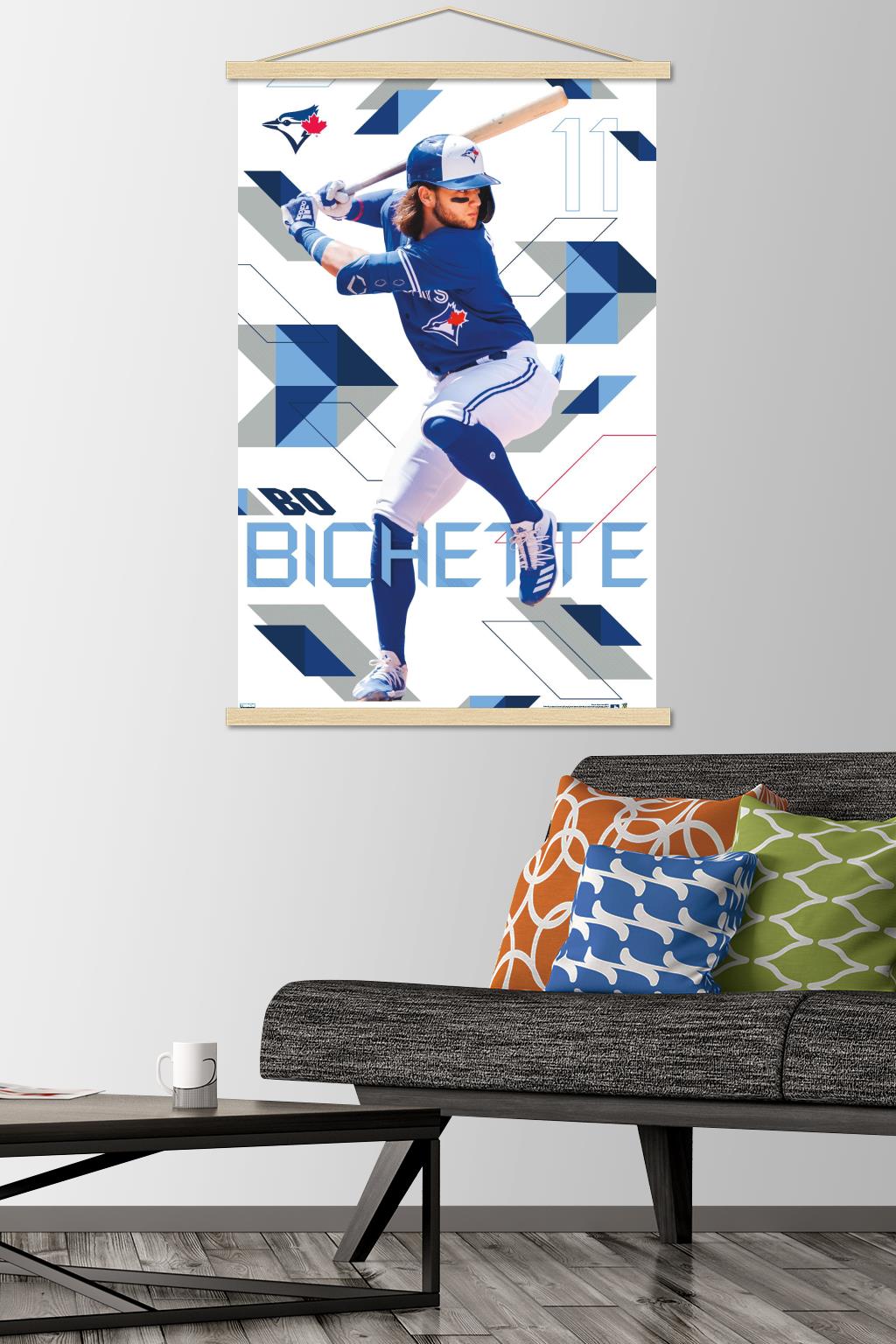 MLB Toronto Blue Jays - Bo Bichette Wall Poster with Wooden Magnetic Frame, 22.375" x 34"