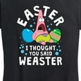 thumbnail image 3 of SpongeBob Squarepants - Easter Weaster - Women's Short Sleeve Graphic T-Shirt, 3 of 6