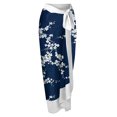 thumbnail image 3 of Gibobby Trajes de Natación para Mujer Traje de baño para mujer con vestido cruzado de bikini Traje de baño de 2 piezas con estampado floral Conjunto de t(Azul oscuro,G), 3 of 4
