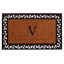 Calloway Mills Rembrandt Monogram Outdoor Doormat 18" x 30" (Letter V)