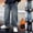 Blue, variant on Fancifize Straight Leg Fleece Lined Jeans for Boys, Teens High Waist Denim Pants, Fall Winter Warm Trouser 5-17 Years