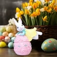 thumbnail image 6 of HongHeng Egg Polyresin Bunny Easter Decor,Table Easter Decorations,Spring Bunnies Decoration Statue Figurine for Home Farmhouse, 6 of 6