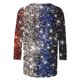 thumbnail image 4 of Fiudx Ofertas y Liquidaciones Blusa Suelta Estampada con Cuello Redondo y Manga 3/4 para Mujer, 4 of 5