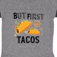 thumbnail image 3 of Inktastic But First Tacos Boys or Girls Baby Bodysuit, 3 of 4