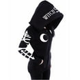 thumbnail image 4 of Pntutb Mujeres Loose Gothic Punk Manga Larga Con Capucha Estampado Negro Cardigan Chaqueta Abrigo Pntutb Pntutb-6705, 4 of 9