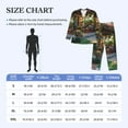 thumbnail image 4 of Lsque Charming Garden Patio Pattern Long Sleeve Pajama Set for Men - Soft 2-Piece Sleepwear and Loungewear Set with Pockets, Comfy Nightwear-Large, 4 of 7
