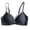 Dark Blue, variant on Floral Lace Bralette Unlined Wirefree Soft Support Bra Green XL