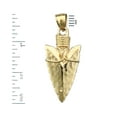 thumbnail image 2 of 14K Gold 3D Native American Arrowhead Pendant, 2 of 5