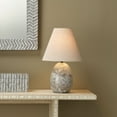 thumbnail image 2 of Jamie Young Co Capsule Travertine Table Lamp with Linen Shade, 2 of 5